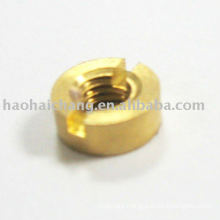 Brass Round Slotted Nut